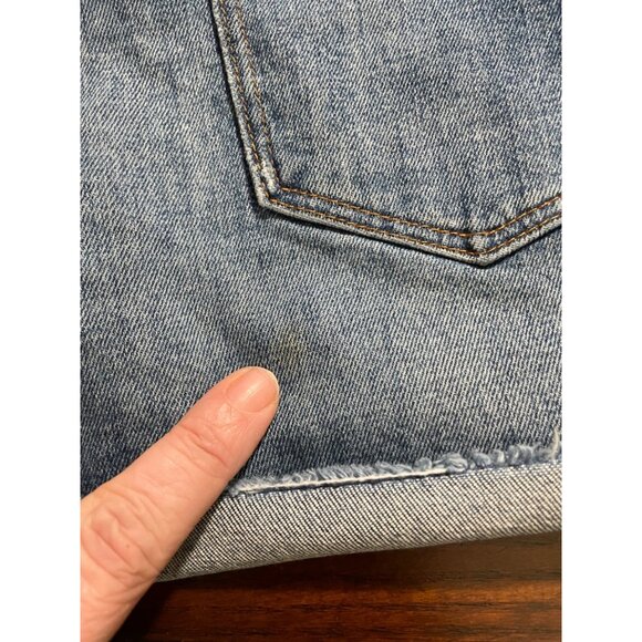 Madewell High-Rise Denim Jean Shorts Cutoffs Frayed Raw Hem size 23 000 - Picture 7 of 9